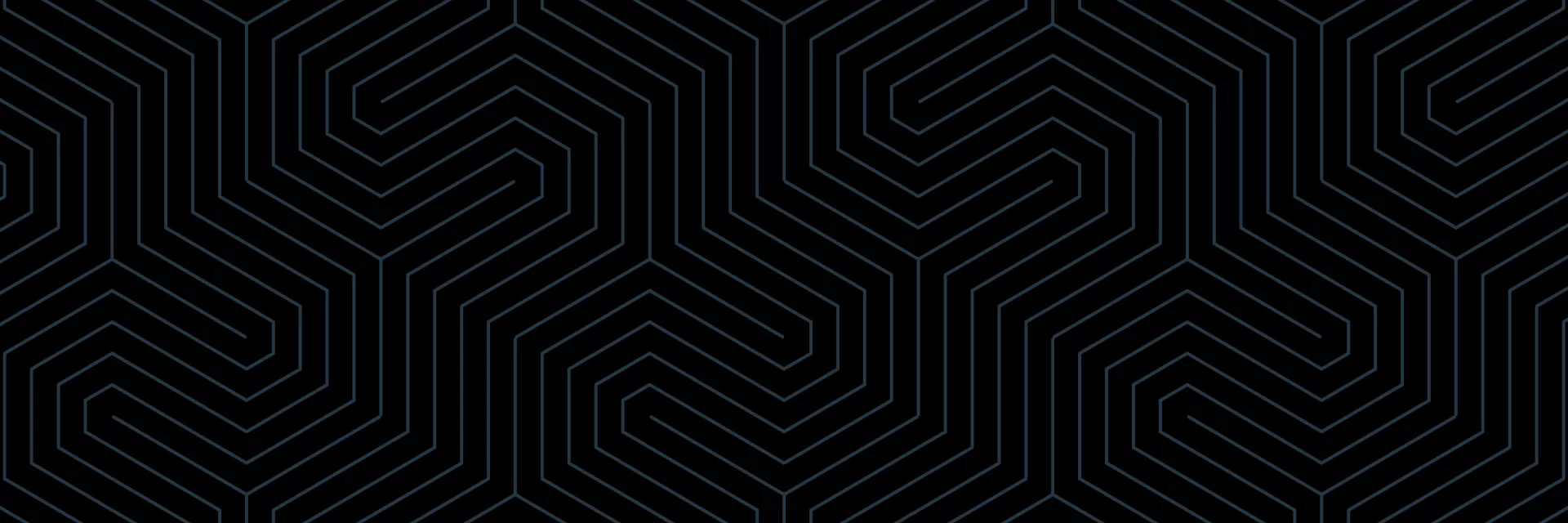 Subtle dark gray graphic pattern with thin, faint interlocking lines.